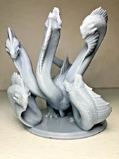 5-Headed Hydra Mini – Resin 3D Print 32mm Monster for TTRPG Pathfinder D&D
