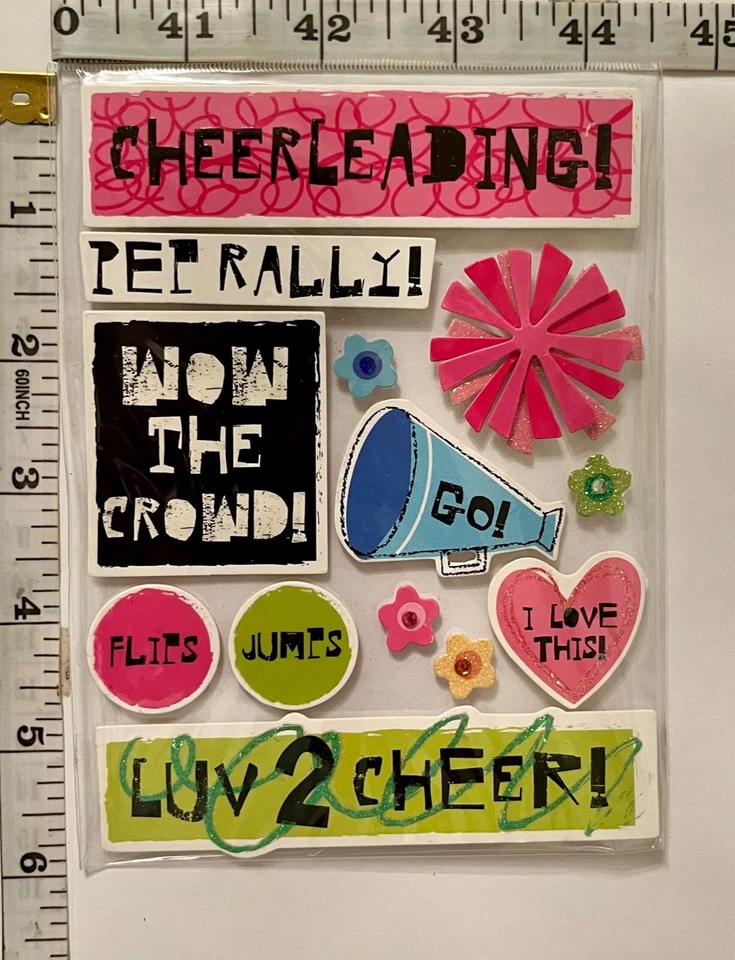 CHEER&DANCE * 软口语/ * Jolee's 剪贴簿装饰 * 新旧库存 2004 * — 第 3/4 张图片