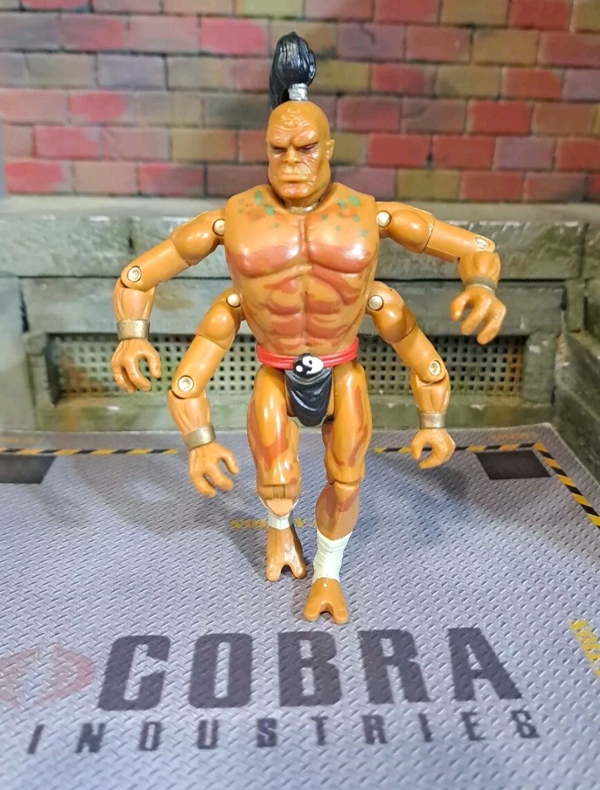 GI JOE ~ 1992 GORO ~ MORTAL KOMBAT ~ DARK SKIN VERSION ~ PONYTAIL