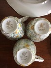 Vintage Tea Cup-Snack/Biscuit Plate~3 Set~Bone China~Royal Crown Sussex Bouquet — photo 3
