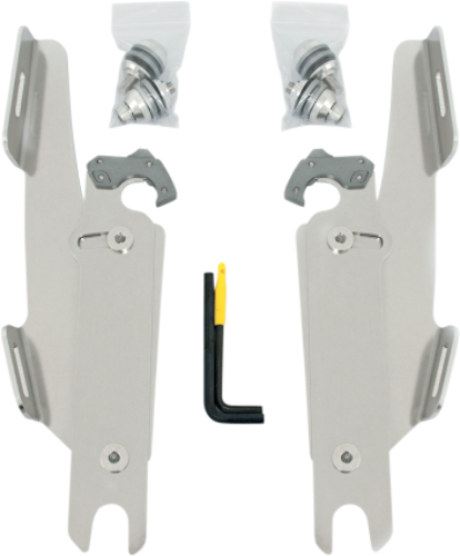 Memphis Shades Polished Trigger Lock Fairing Mount Kit fits 86-17 Harley Softail - Picture 1 of 2