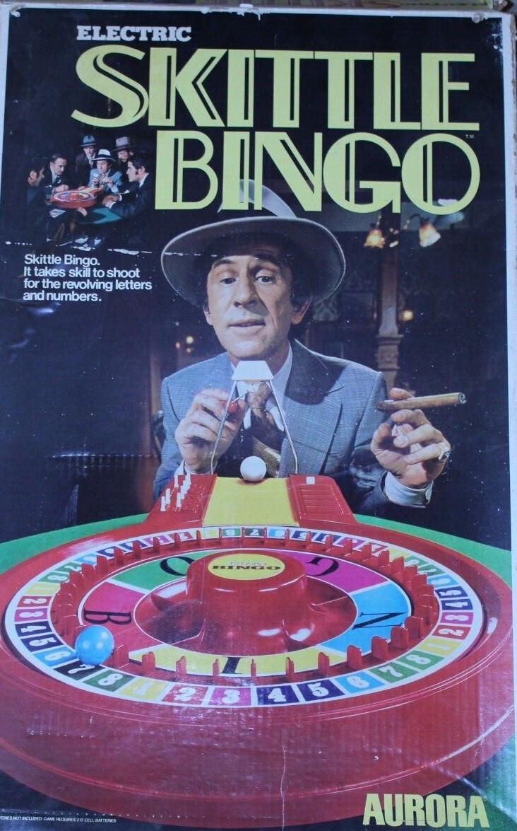 Various Vintage 1973 Aurora Electric Skittle Bingo Game