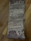 1 JCP Sheer Patina Window Scarf 59” W X 216”L.  Chocolate/plum Multi Color New — photo 6