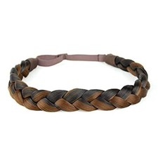 HIGHLIGHTED BROWN MIX 4H30 BRAIDED HEADBAND