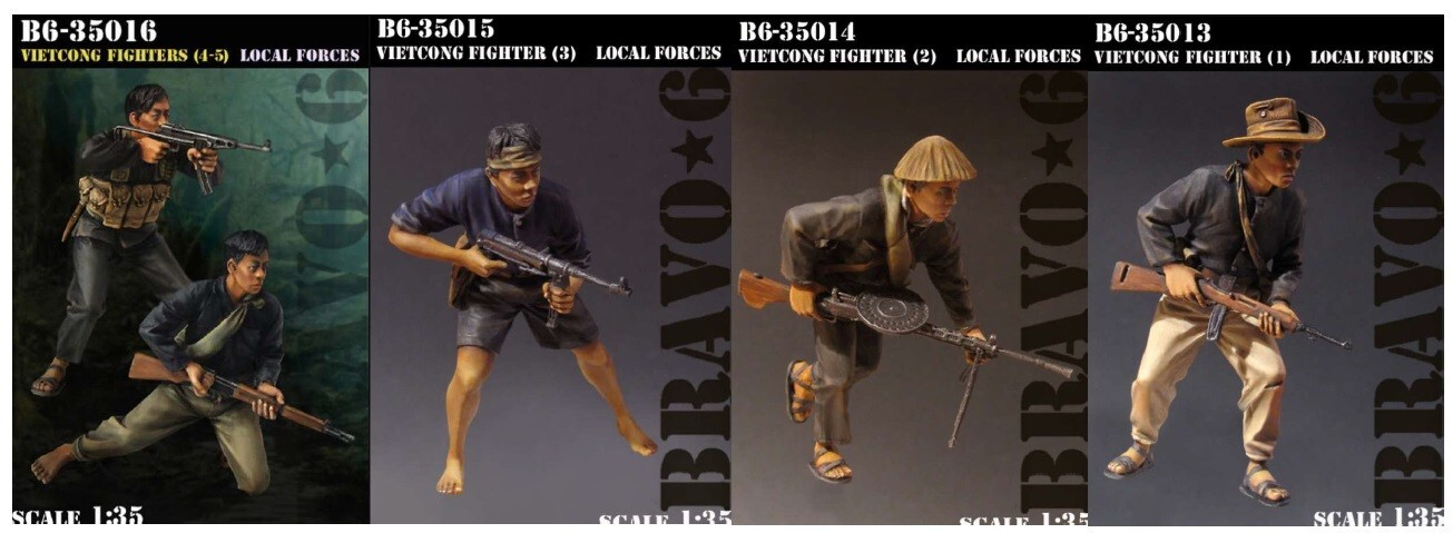 Bravo 6 Vietminh 1/35 Figurines historiques en résine premium