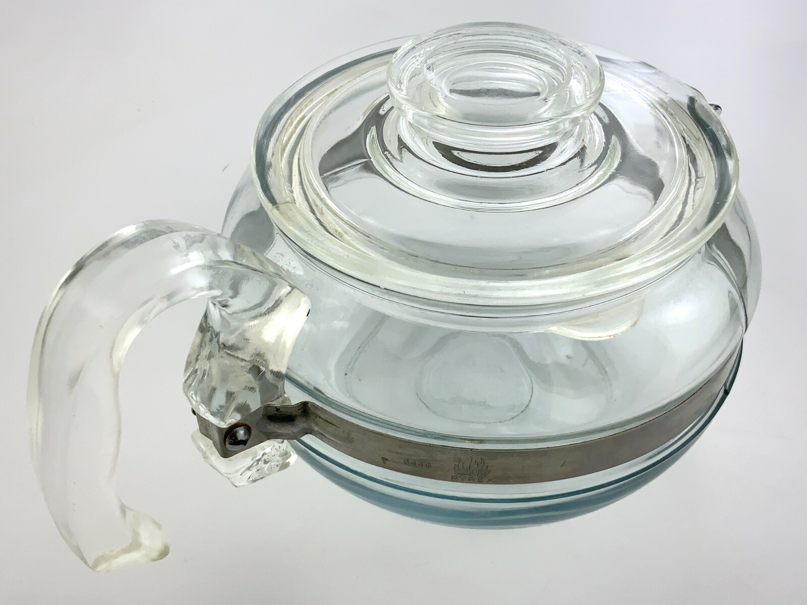 Pyrex Clear Glass Coffee Pot Vintage Made in USA 8446B 6 Cup U272 eBay
