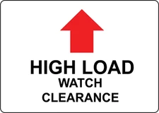 HIGH LOAD WATCH CLEARANCE| Laminated Vinyl Decal Sticker Label