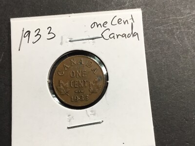 1933 Canada One Cent Coin-060422-24
