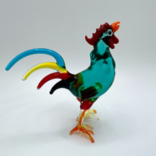 New Collection Murano Glass Handcrafted Unique Custom Designed Rooster Figurine
