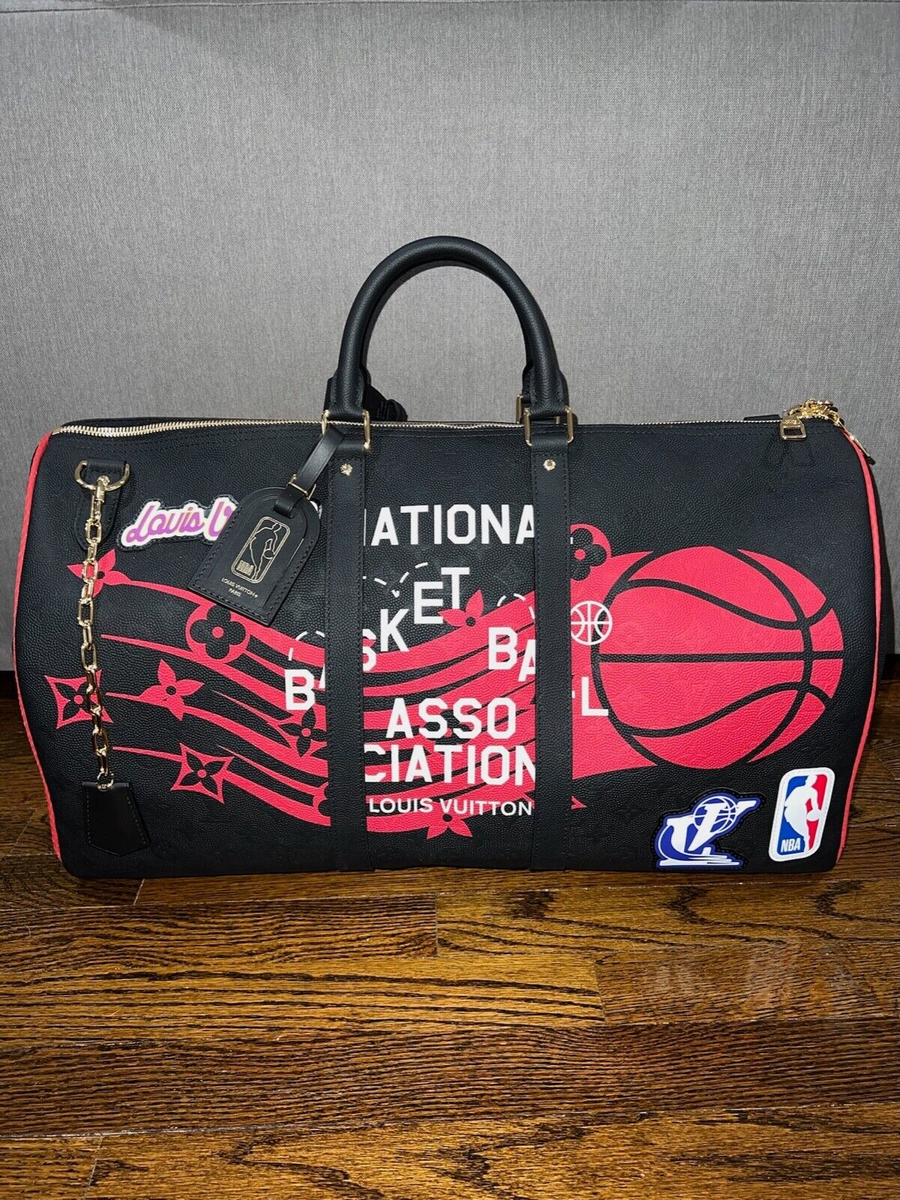 Louis Vuitton Keepall Bandouliere 55 NBA LV Black Basketball