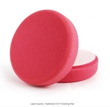 5.5" (inch) Lake Country Red HydroTech Flat Foam Polishing | Waxing Pad