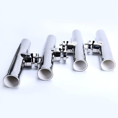 Amarine Made 4PCS Fishing Rod Holder Stainless Clamp on for Rails 7/8" to 1" | eBay Amarine Made 4PCS Fishing Rod Holder Stainless Clamp on for Rails 7/8" to 1" | eBay
