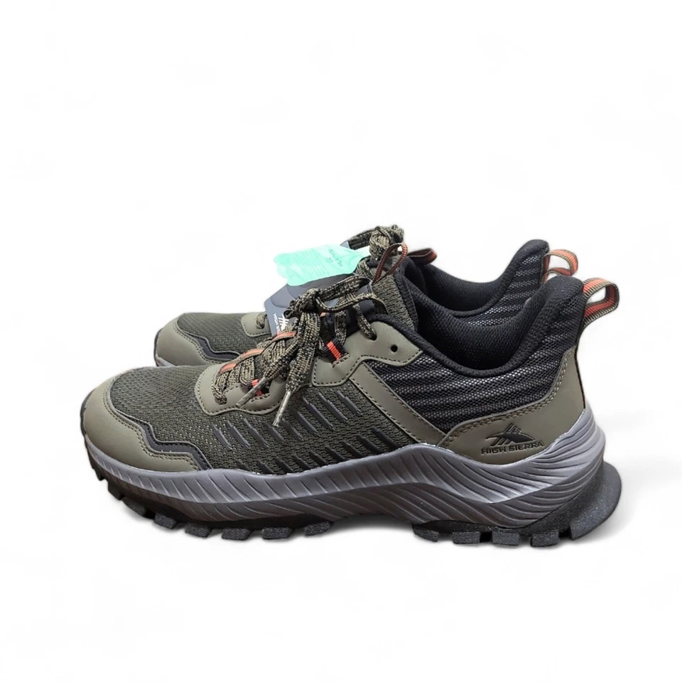 High Sierra Alpine Low Hiker Shoes Trail Sneakers Olive Green Men's Size - Изображение 4 из 4