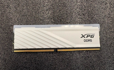 ADATA XPG 16GB 6000MHz Lancer Blade RGB DDR5 U-DIMM White Desktop Memory-USED
