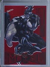 2022 Upper Deck Marvel Metal Universe Spider-Man PMG Red /100 Venom #93 he7