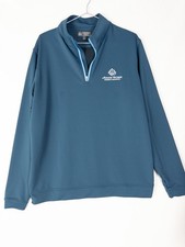 Peter Millar x Augusta National Amateur Womens L Blue 1/4 Zip Golf Performance