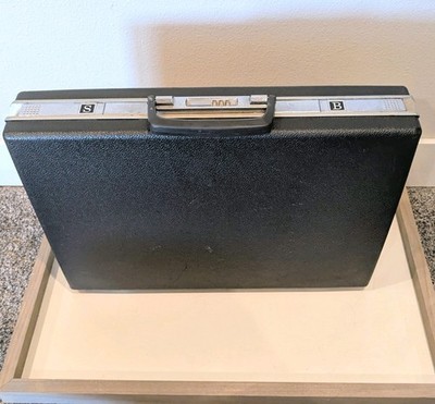 Vintage Retro Samsonite Hard-Shell Briefcase Dark Gray Combination Lock