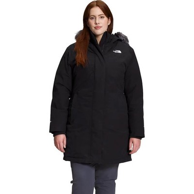 The North Face Women s Plus Arctic Parka 600 Dryvent Jacket Black Size 3X $350
