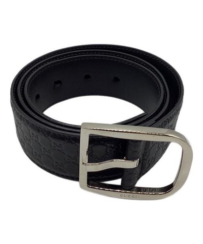 GUCCI                    Microguccissima leather belt black 449716