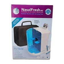 NasalFresh MD Dual Powered Nasal Irrigation System w/ Saline Packets  Case