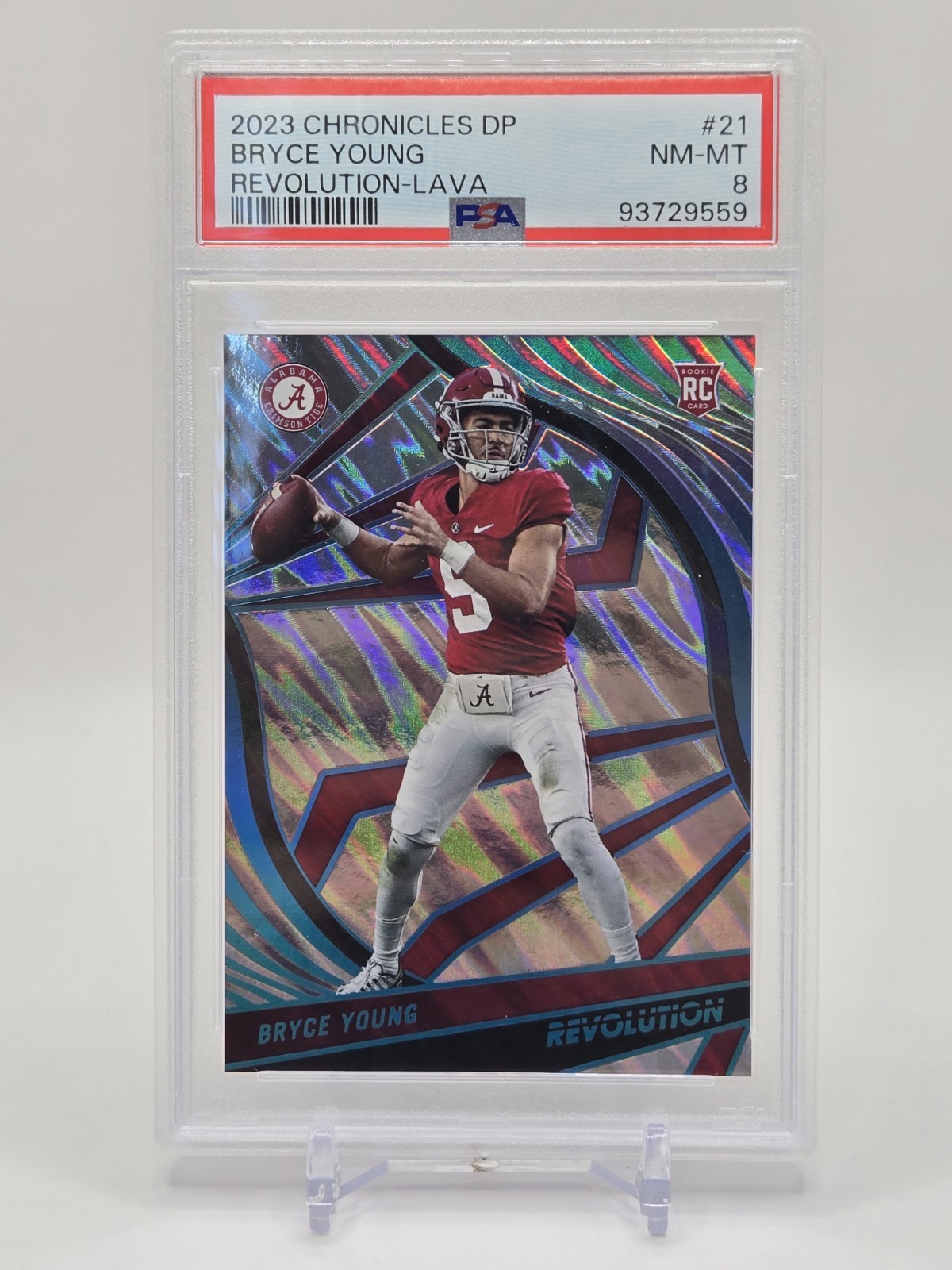 Bryce Young Panini Chronicles Draft Picks Revolution #21 Lava