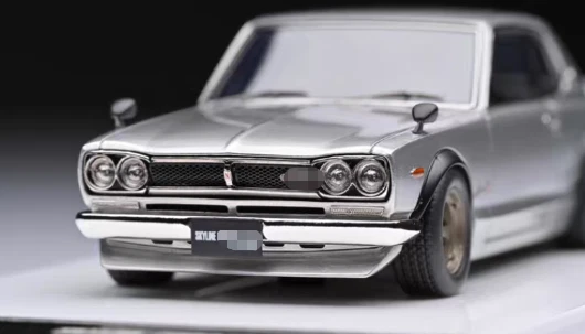 1:43 Scale Conversion Kit Nissan Skyline GT-R KPGC10 Genuine Nissan OEM Wheels - Image 4 of 4