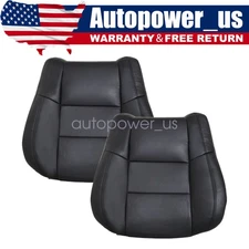 For Dodge Durango 2011-2018 Both Side Top Perforated Leather Seat Cover Black