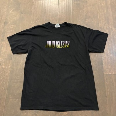 Julio Iglesias 2000 Tour T-Shirt Noche de Cuatro Lunas Black Hanes Stedman Large