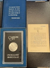 1884 CARSON CITY MORGAN SILVER DOLLAR  WITH BOX - Uncirculated