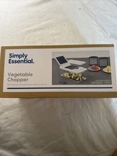 Simply Essential™ Veggie Chopper - White/Navy