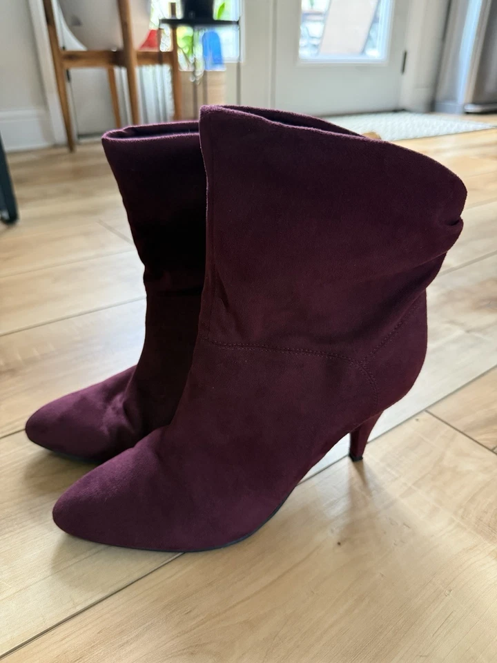 Botines Unisa para mujer Borgoña talla 9 Foto 3 de 4