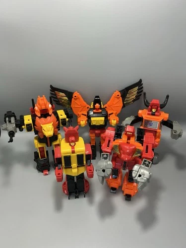 Vintage Transformers G1 Predacons 1986 Lot of 5 Takara Action Figures - GUC