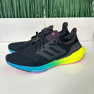 Adidas UltraBoost 22 NBY Black Multicolor Gradient Mens Shoes GV8829 Size 11