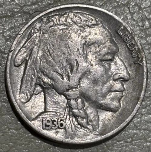 1936s Buffalo nickel, nice original XF condition Full Date and Horn, No issues
