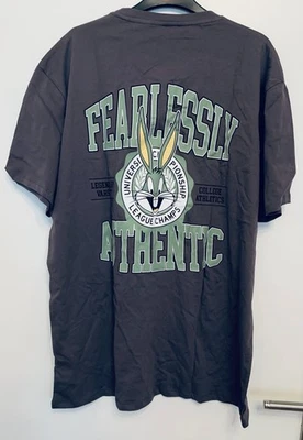 NEU LOONEY TUNES BUGS BUNNY HERREN T-SHIRT XXL 3 XL KURZARM PRINT-SHIRT GRAU - Bild 1 von 2