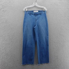 Frank  Eileen Kinsale Trouser Italian Performance Denim Size 8 Womens Raw Hem
