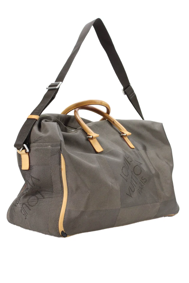 Bolso de mano Louis Vuitton para mujer Damier Geant Suvlan 2 vías equipaje de lona marrón Foto 3 de 4