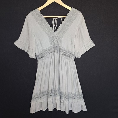 NWT Wishlist Apparel Embroidered Lace Dress Size M/L Western Country Rodeo  Roman | eBay