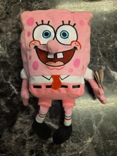 TY Beanie Baby SPONGEBOB SQUAREPANTS ( PINKPANTS ) (8 inch) Used w Tags Plush
