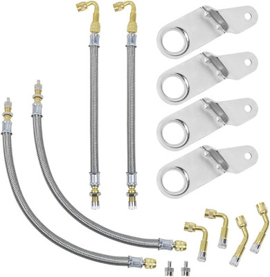 Valve Stem Extenders, Double Tires Air Inflation Kit 6 Pieces Valve Extender Bra
