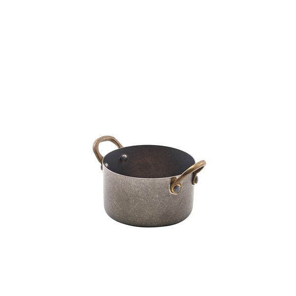 GenWare Vintage Steel Mini Casserole Dish For Restaurants 9 x 5.25cm Pack of 6