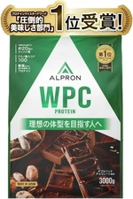 ALPRON Whey Protein WPC Double Rich Chocolate Flavor 3kg Aspartame-Free Japan