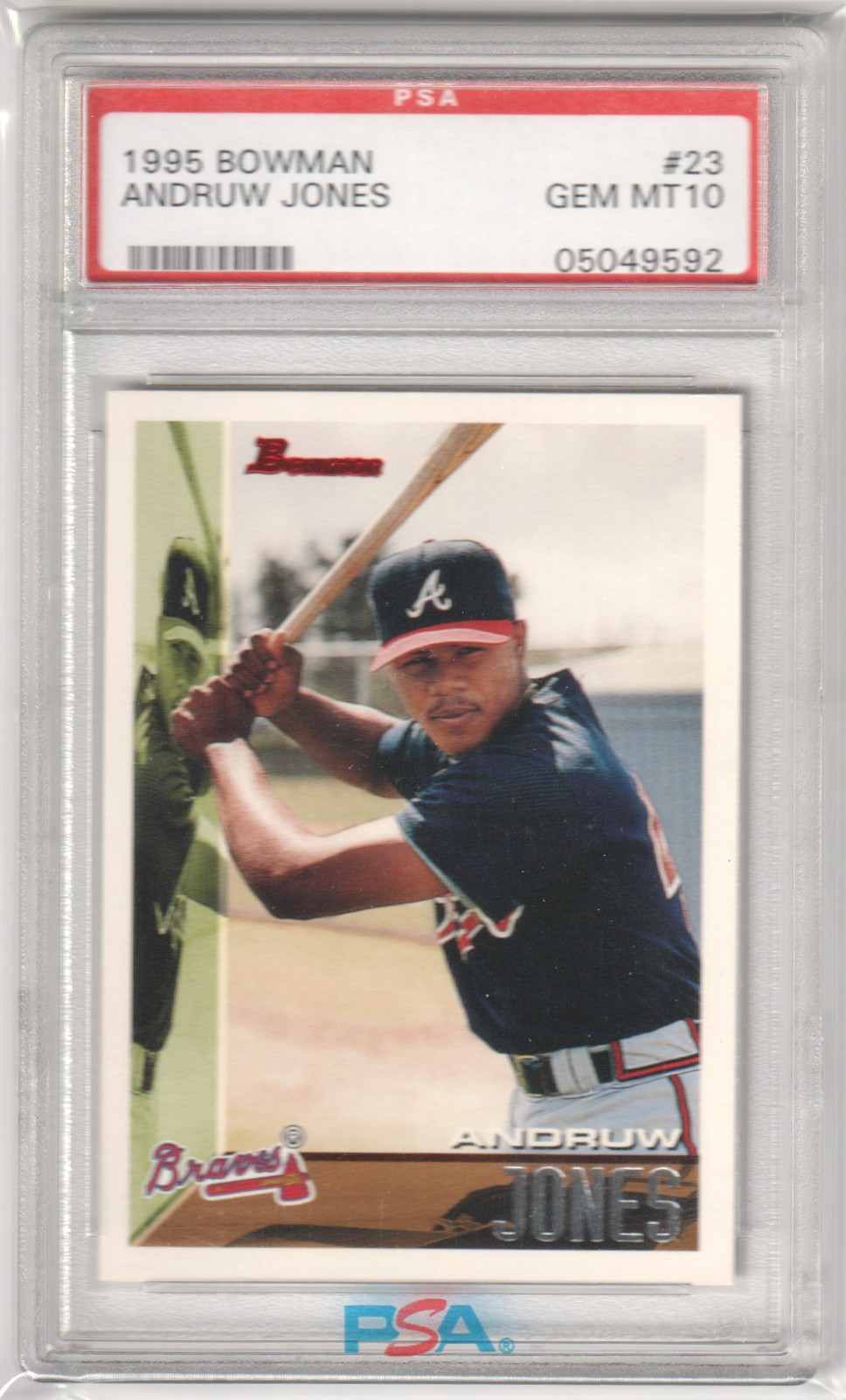 ANDRUW JONES 1995 Bowman RC Rookie #23 PSA 10 GEM MINT - BRAVES