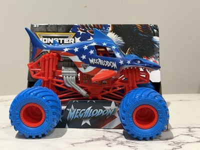 Monster Jam Megalodon Monster Truck 1:24 Stars & Stripes 2026 New SHIPS NOW