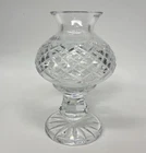 Vintage Waterford Crystal Alana Hurricane Lamp Votive Candle Holder Fairy Lamp