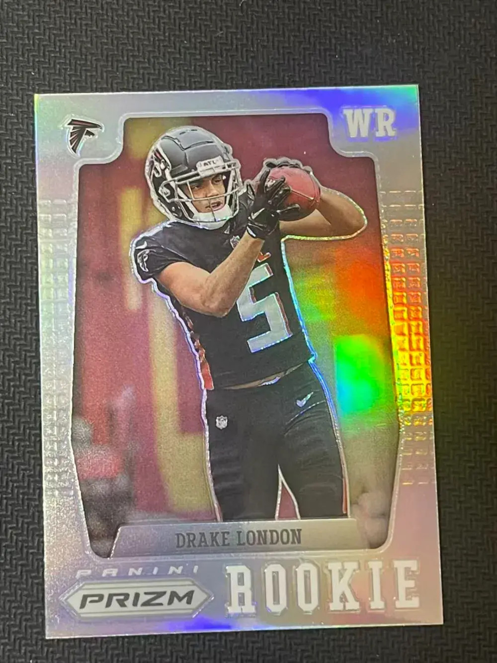 2022 Panini Prizm Flashback Retro PFR-4 Drake London Falcons Silver RC JP