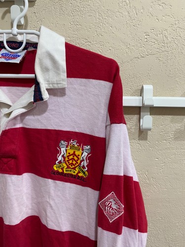 Gloucester Rugby Union Vintage Long Sleeve Cotton Oxford Size M - Picture 4 of 13