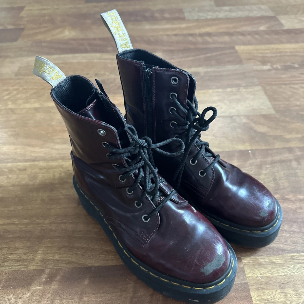 Dr. Martens Red High (3-3.9 in) Heel Height Boots for Women for