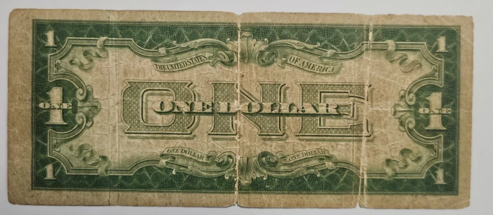 💥 1928 $1 SELO VERMELHO NOTA EUA Boa nota. Parte traseira engraçada A00764550A - Imagem 2 de 4