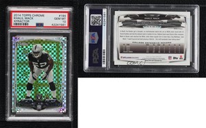 2014 Topps Chrome Retail X-Fractor Khalil Mack #184 PSA 10 GEM MT Rookie RC